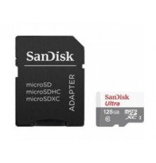 MicroSD 128GB SanDisk Class 10 Ultra Android UHS-I (80 Mb/s) + SD адаптер