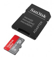 MicroSDXC 256GB SanDisk Class 10 Ultra Android UHS-I A1 (95 Mb/s) + SD адаптер