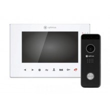 Optimus VMH-7.1 (w) + DSH-1080 (черный)_v.1 Комплект видеодомофона