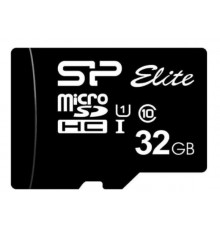 SP032GBSTHBU1V10 Карта памяти 32GB MicroSD Silicon Power Class 10  Elite UHS-I (R/W 85/15 Mb/s) без адаптера